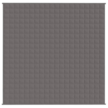 tyngdetæppe 200x200 cm 9 kg stof grå