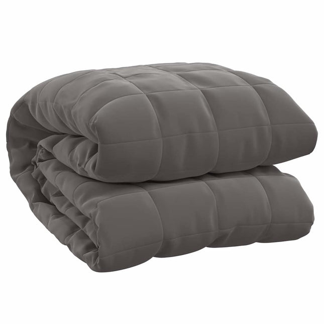 tyngdetæppe 200x200 cm 13 kg stof grå
