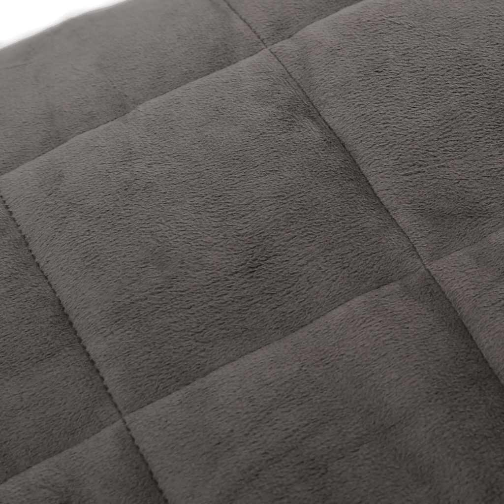tyngdetæppe 200x200 cm 13 kg stof grå