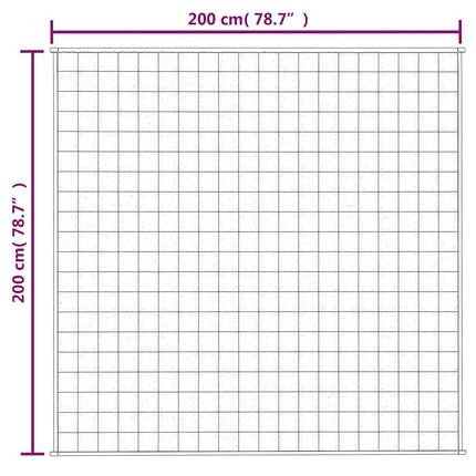 tyngdetæppe 200x200 cm 13 kg stof grå