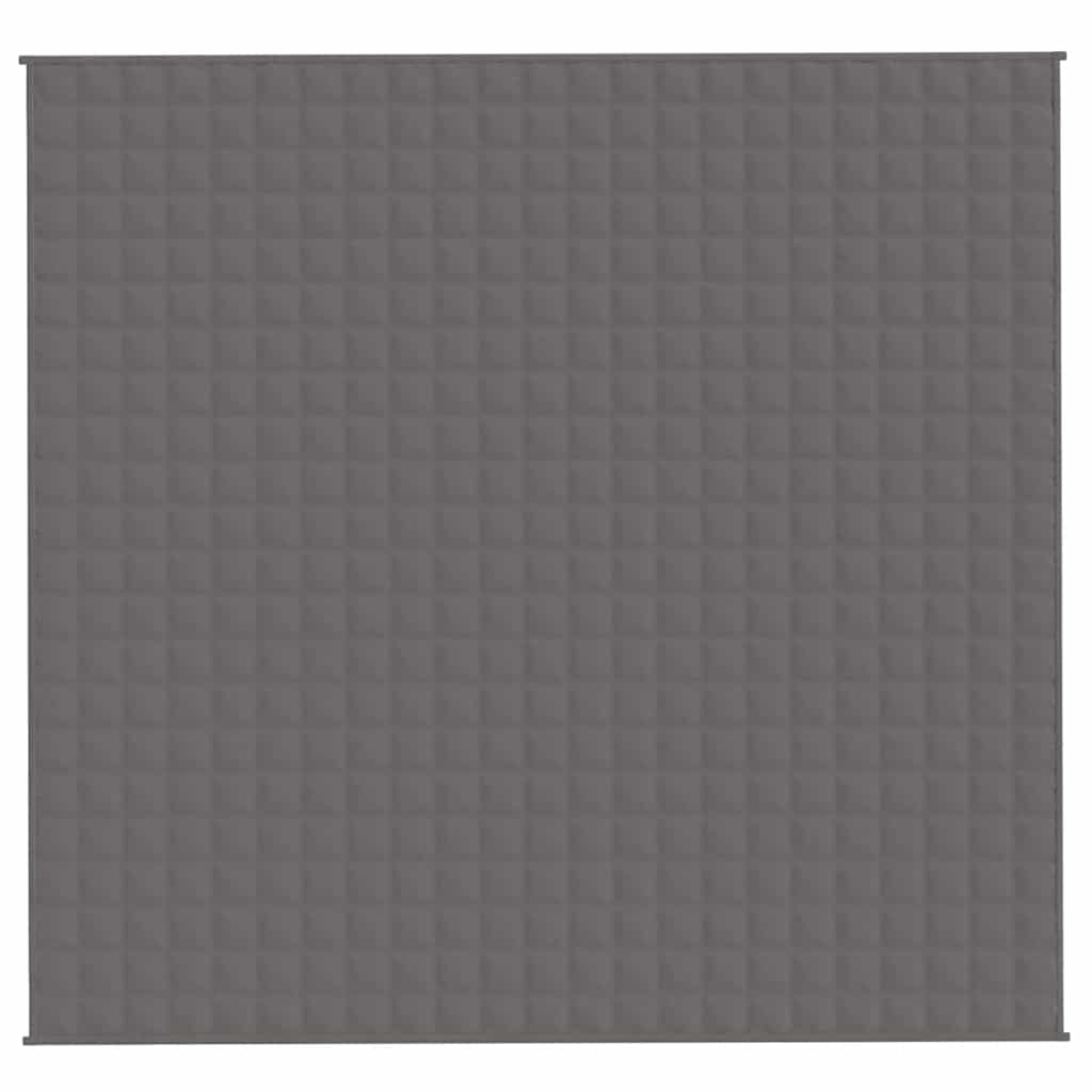 tyngdetæppe 220x235 cm 11 kg stof grå