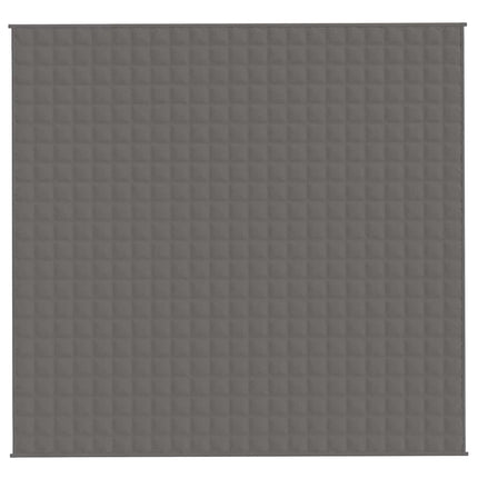 tyngdetæppe 220x235 cm 15 kg stof grå