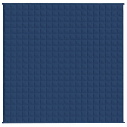 tyngdetæppe 200x200 cm 13 kg stof blå