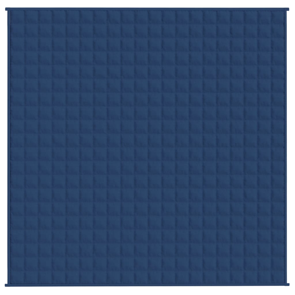 tyngdetæppe 200x200 cm 13 kg stof blå