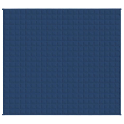 tyngdetæppe 220x235 cm 15 kg stof blå