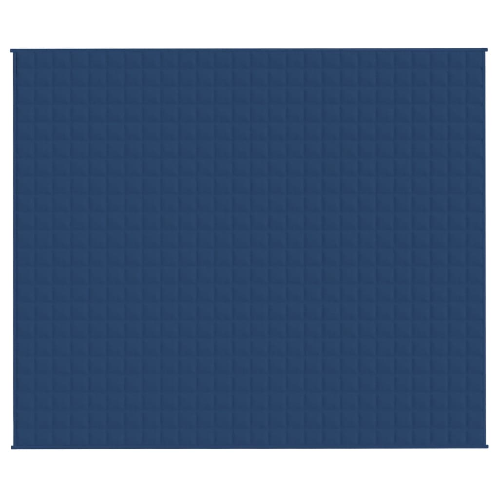 tyngdetæppe 220x260 cm 15 kg stof blå
