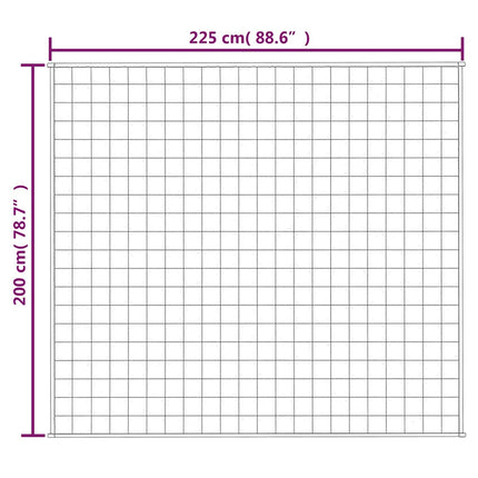 tyngdetæppe 200x225 cm 13 kg stof lys cremefarve