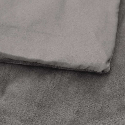tyngdetæppe med betræk 138x200 cm 6 kg stof grå