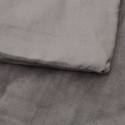 tyngdetæppe med betræk 150x200 cm 7 kg stof grå