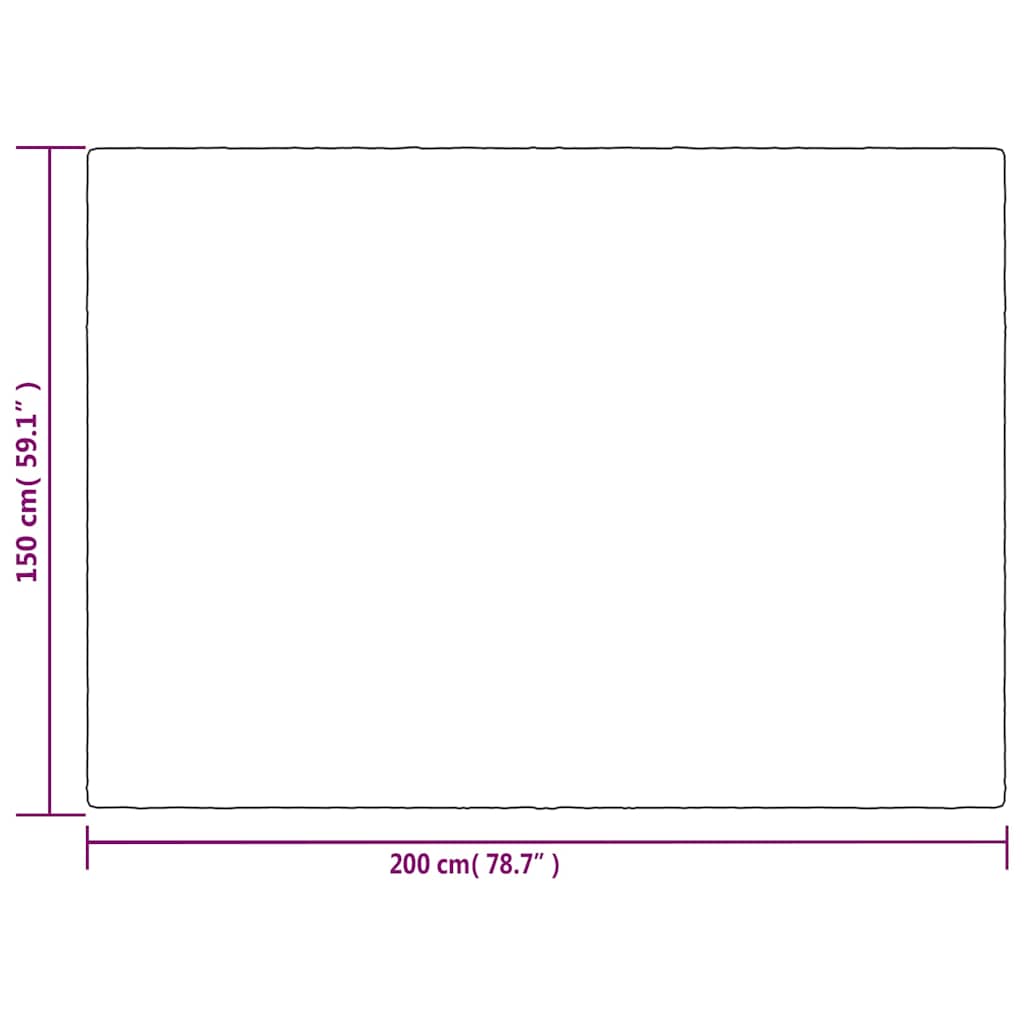 tyngdetæppe med betræk 150x200 cm 7 kg stof grå