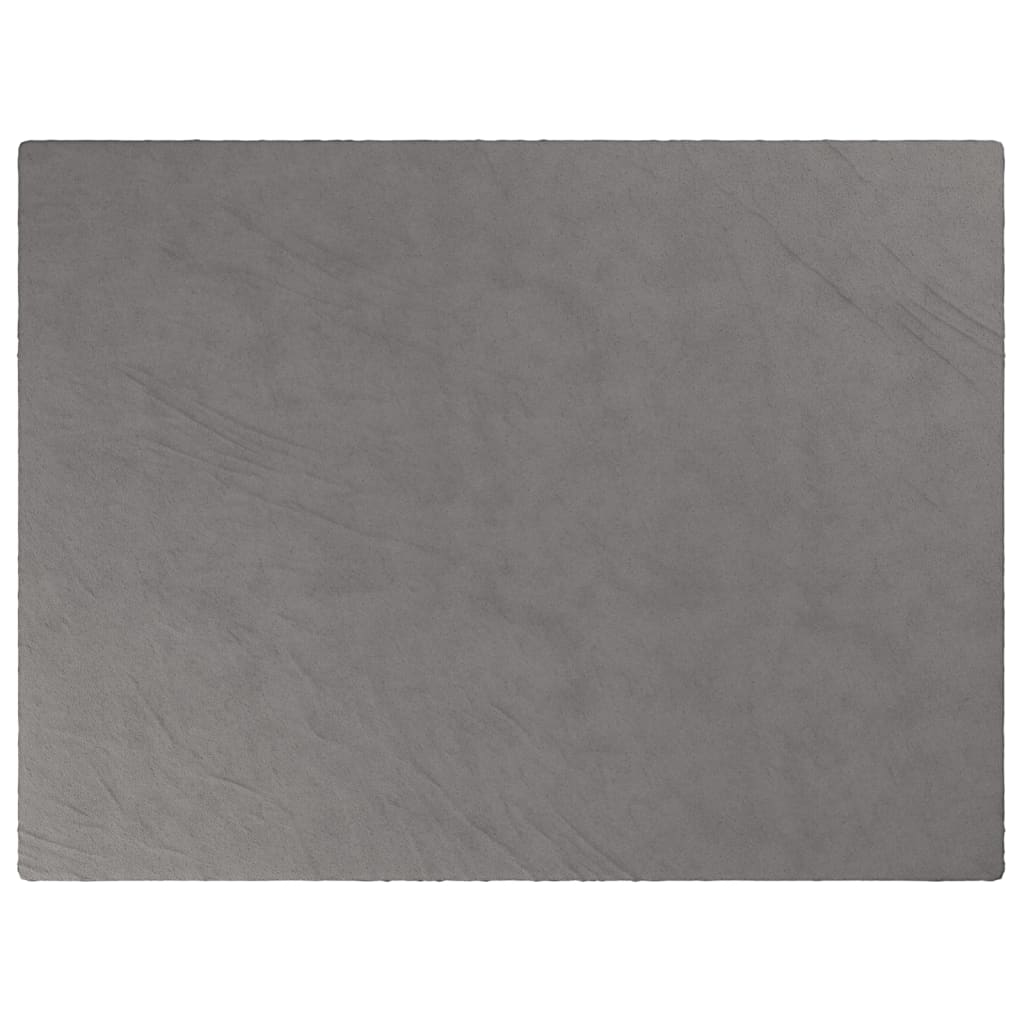 tyngdetæppe med betræk 150x200 cm 11 kg stof grå