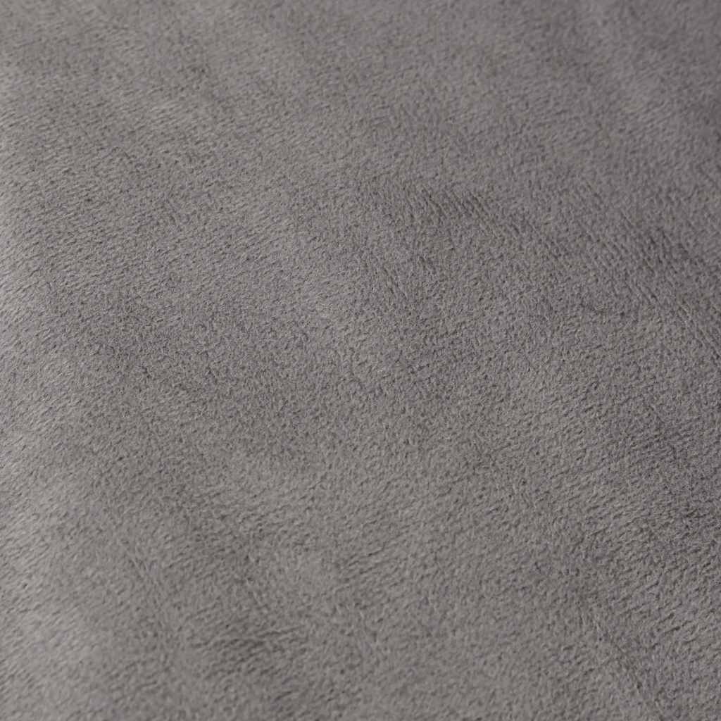 tyngdetæppe med betræk 155x220 cm 11 kg stof grå