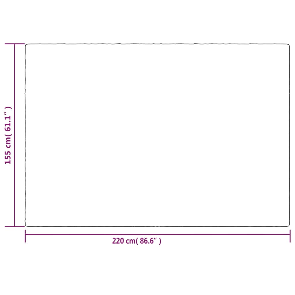 tyngdetæppe med betræk 155x220 cm 11 kg stof grå