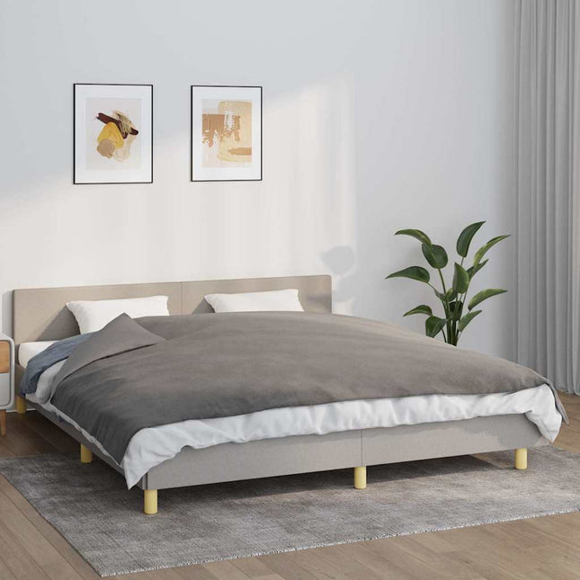 tyngdetæppe med betræk 155x220 cm 11 kg stof grå