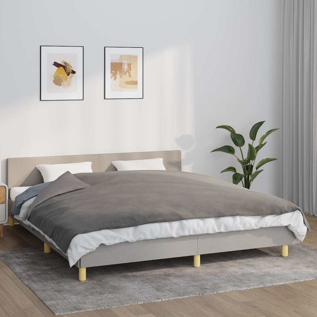 tyngdetæppe med betræk 155x220 cm 11 kg stof grå