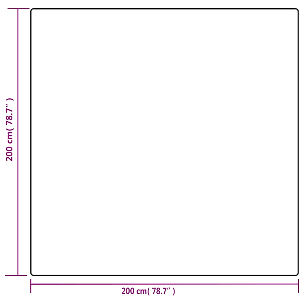 tyngdetæppe med betræk 200x200 cm 13 kg stof grå