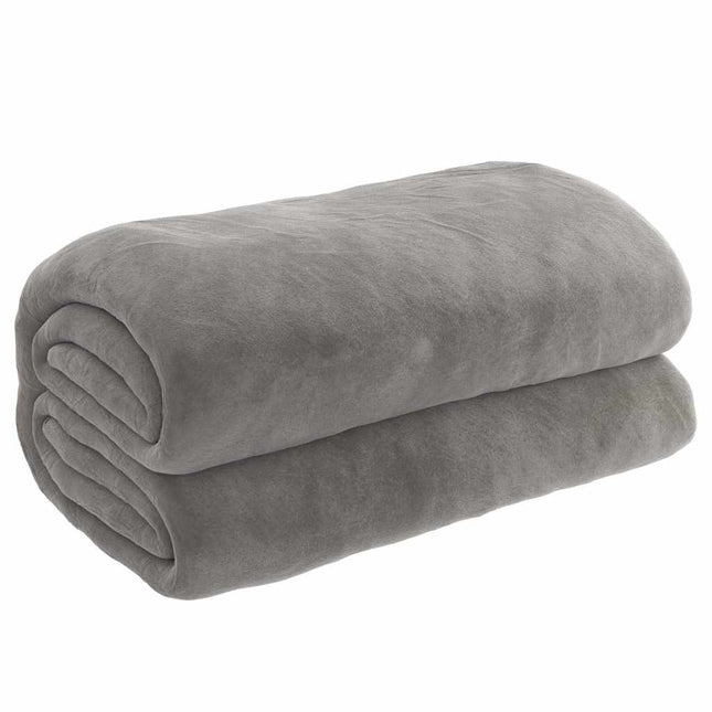 tyngdetæppe med betræk 200x225 cm 9 kg stof grå