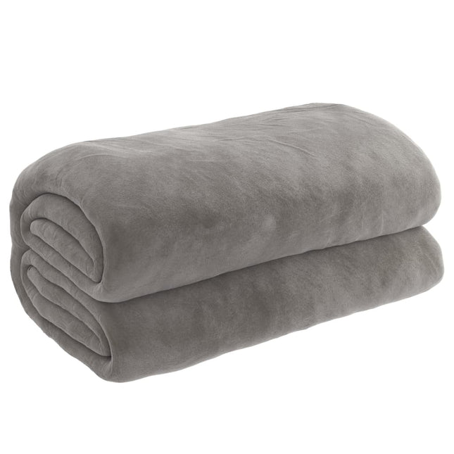 tyngdetæppe med betræk 200x225 cm 9 kg stof grå