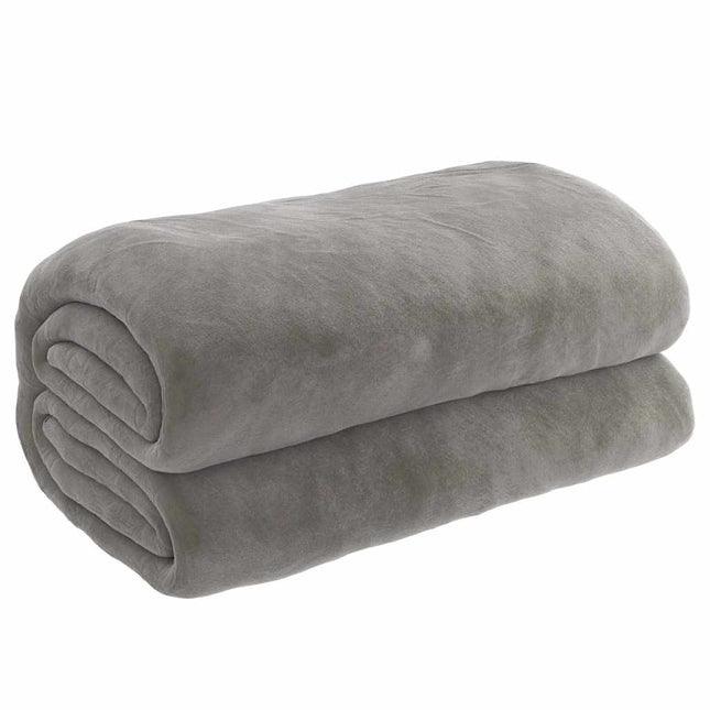 tyngdetæppe med betræk 200x225 cm 13 kg stof grå