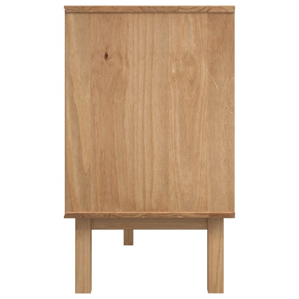 skænk OTTA 113,5x43x73 cm massivt fyrretræ brun og hvid