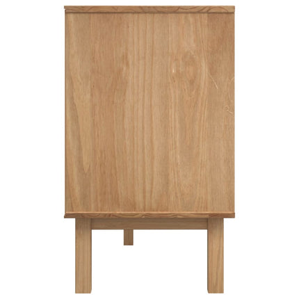 skænk OTTA 113,5x43x73 cm massivt fyrretræ brun og hvid