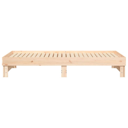 daybed med udtræk 2x(80x200) cm massivt fyrretræ