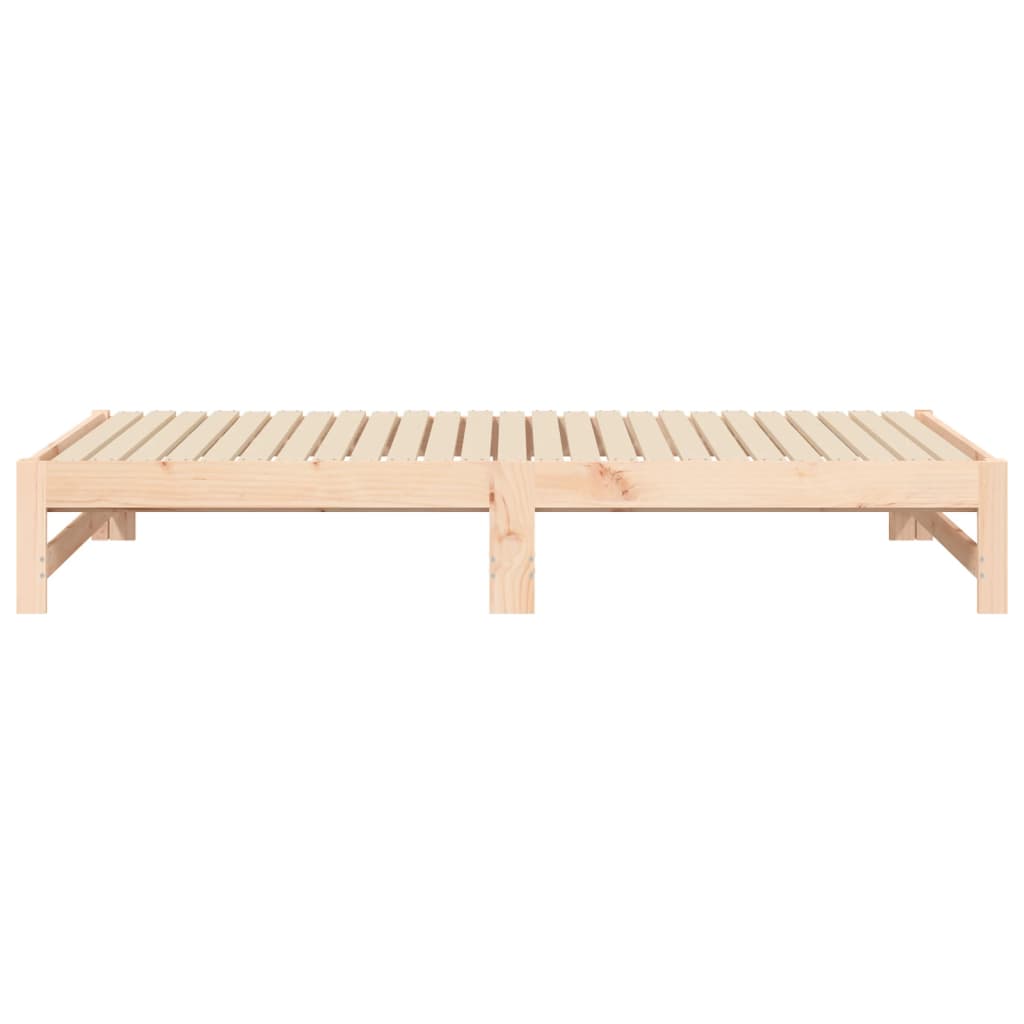 daybed med udtræk 2x(90x190) cm massivt fyrretræ