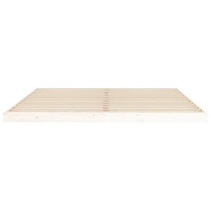 sengeramme 180x200 cm massivt fyrretræ hvid