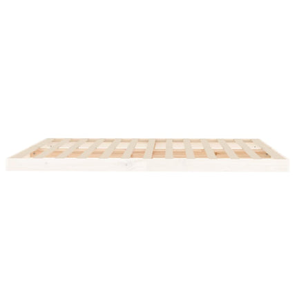 sengeramme 160x200 cm massivt fyrretræ hvid