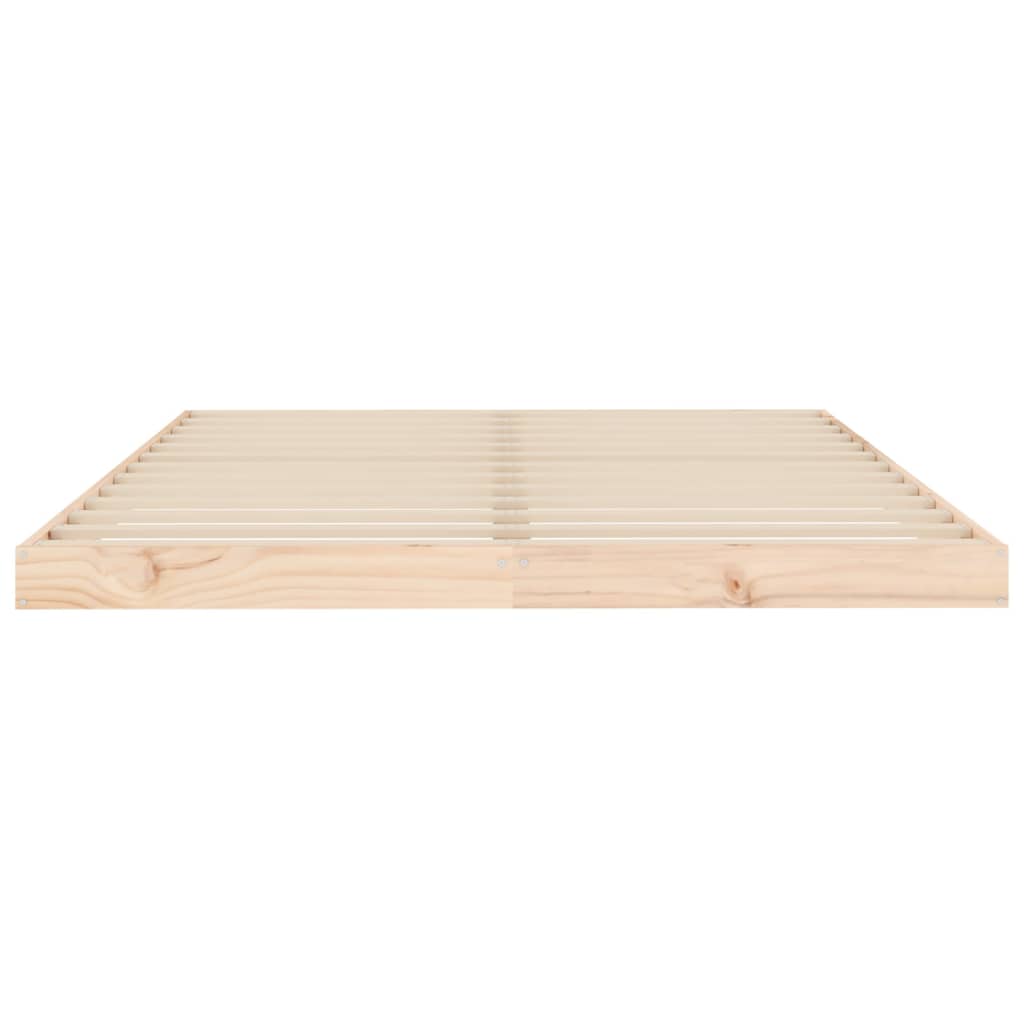 sengeramme 140x190 cm massivt fyrretræ