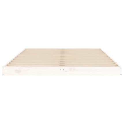 sengeramme 120x190 cm Small Double massivt fyrretræ hvid
