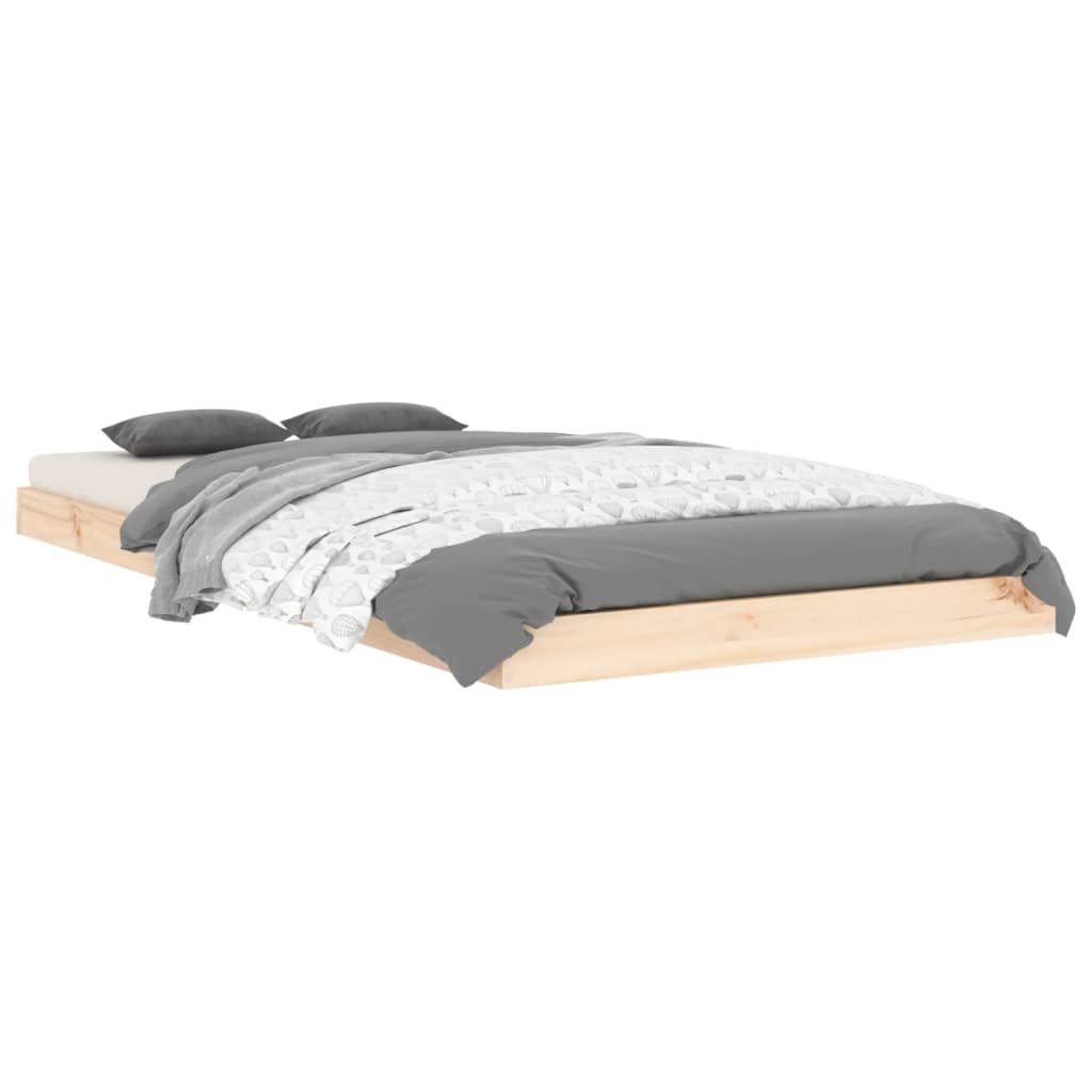 sengeramme 90x190 cm massivt fyrretræ