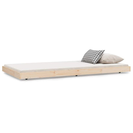 sengeramme uden madras 90x200 cm massivt fyrretræ