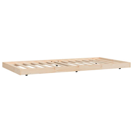 sengeramme uden madras 90x200 cm massivt fyrretræ