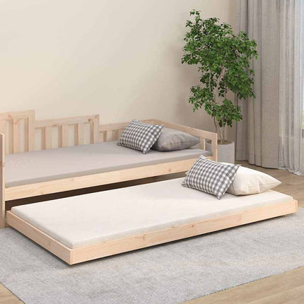 sengeramme uden madras 90x200 cm massivt fyrretræ