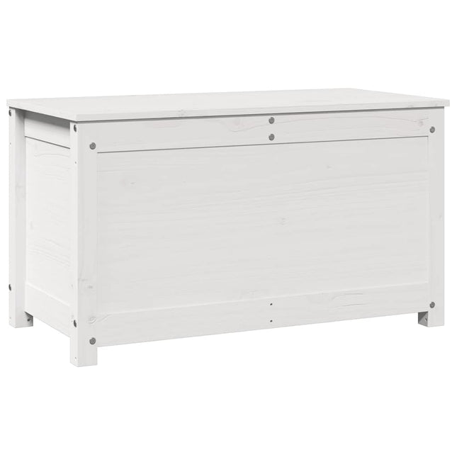 opbevaringskasse 80x40x45,5 cm massivt fyrretræ hvid