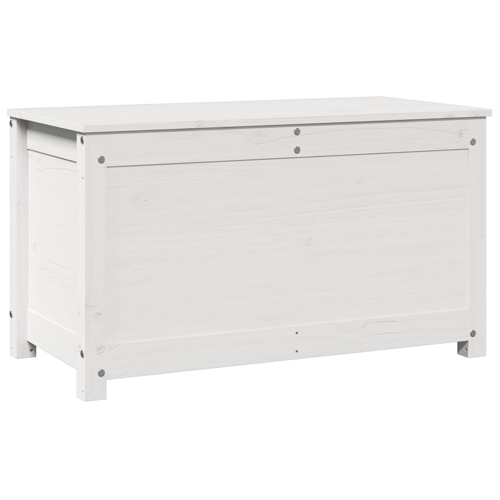 opbevaringskasse 80x40x45,5 cm massivt fyrretræ hvid