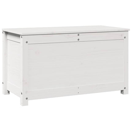 opbevaringskasse 80x40x45,5 cm massivt fyrretræ hvid