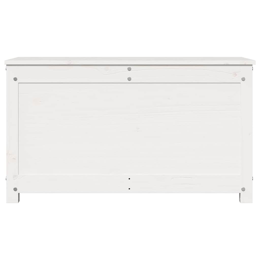 opbevaringskasse 80x40x45,5 cm massivt fyrretræ hvid
