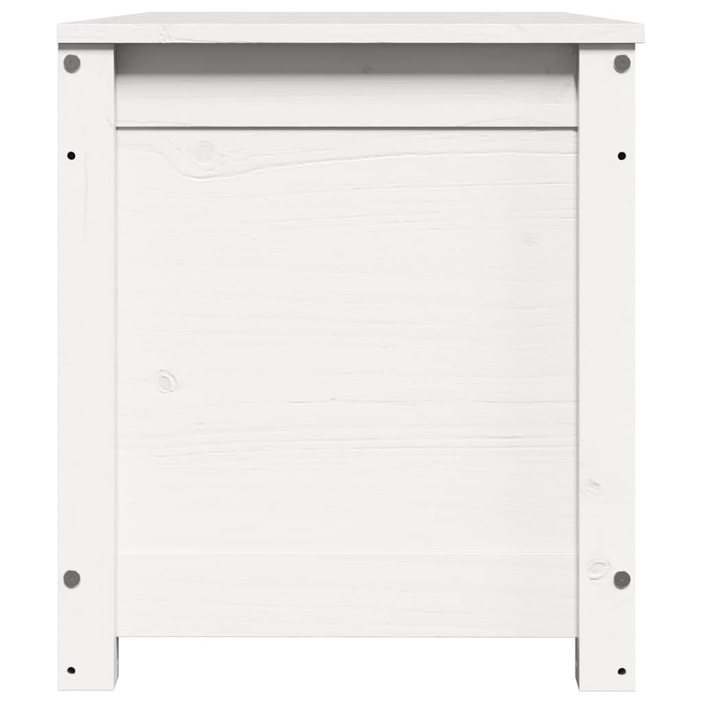 opbevaringskasse 80x40x45,5 cm massivt fyrretræ hvid