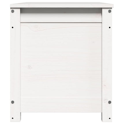 opbevaringskasse 80x40x45,5 cm massivt fyrretræ hvid