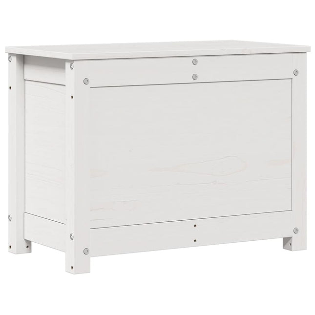 opbevaringskasse 60x32x45,5 cm massivt fyrretræ hvid