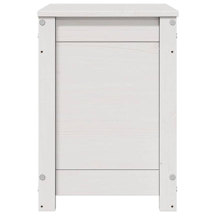 opbevaringskasse 60x32x45,5 cm massivt fyrretræ hvid