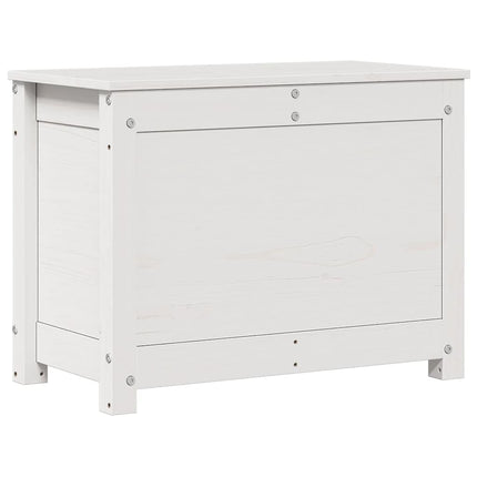 opbevaringskasse 60x32x45,5 cm massivt fyrretræ hvid