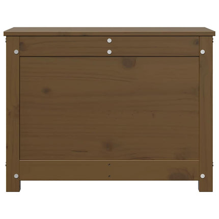 opbevaringskasse 60x32x45,5 cm massivt fyrretræ gyldenbrun