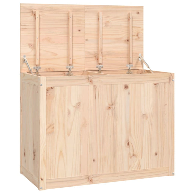vasketøjskurv 88,5x44x66 cm massivt fyrretræ