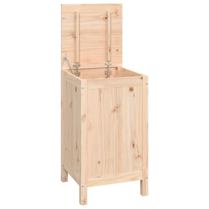vasketøjskurv 44x44x76 cm massivt fyrretræ