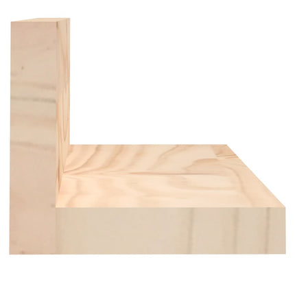 væghylder 2 stk. 50x11x9 cm massivt fyrretræ