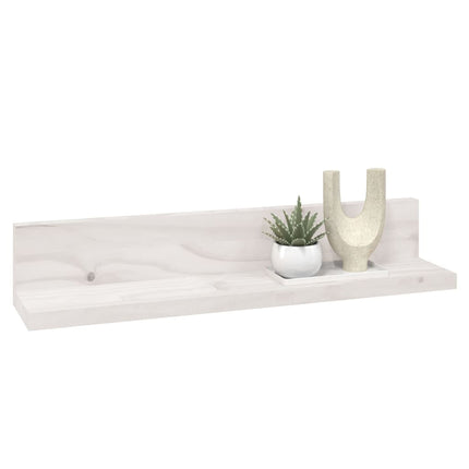 væghylder 2 stk. 50x11x9 cm massivt fyrretræ hvid
