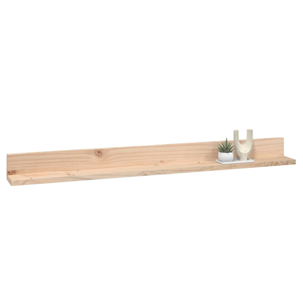 væghylder 2 stk. 110x11x9 cm massivt fyrretræ
